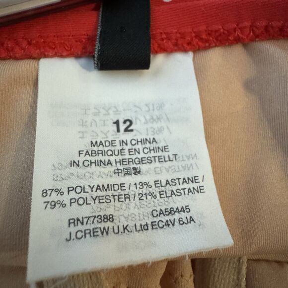 J. Crew Red polka dot one piece swimsuit size 12 Classic Summer Beach - Picture 5 of 7